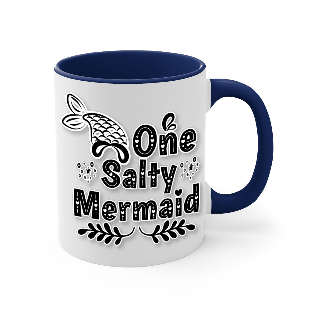 One Salty Mermaid 528#- mermaid-Mug / Coffee Cup
