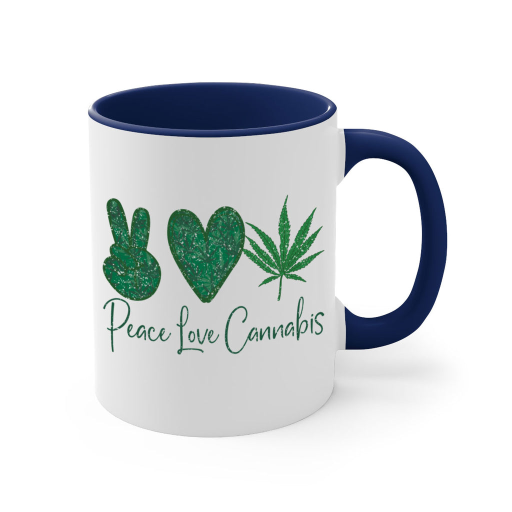 Peace Love Cannabis Sublimation 217#- marijuana-Mug / Coffee Cup