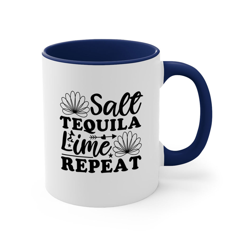 Salt Tequila Lime Repeat 557#- mermaid-Mug / Coffee Cup