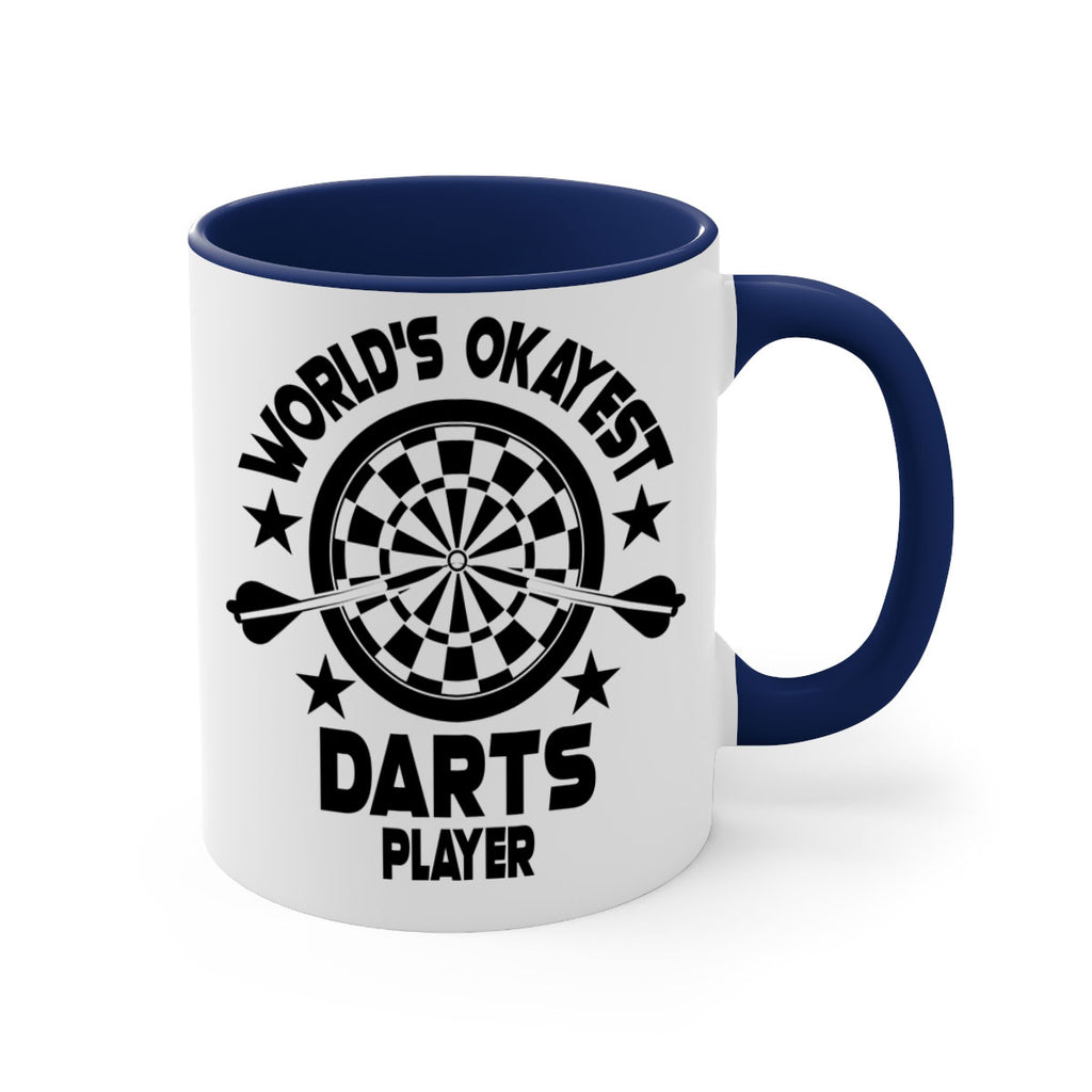 Worlds okayest Darts player 28#- darts-Mug / Coffee Cup