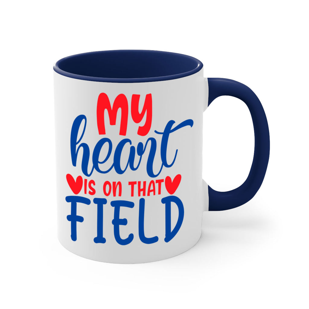my heart is on that field 2050#- baseball-Mug / Coffee Cup