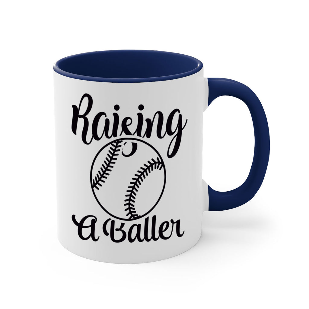 raising a baller 2277#- softball-Mug / Coffee Cup