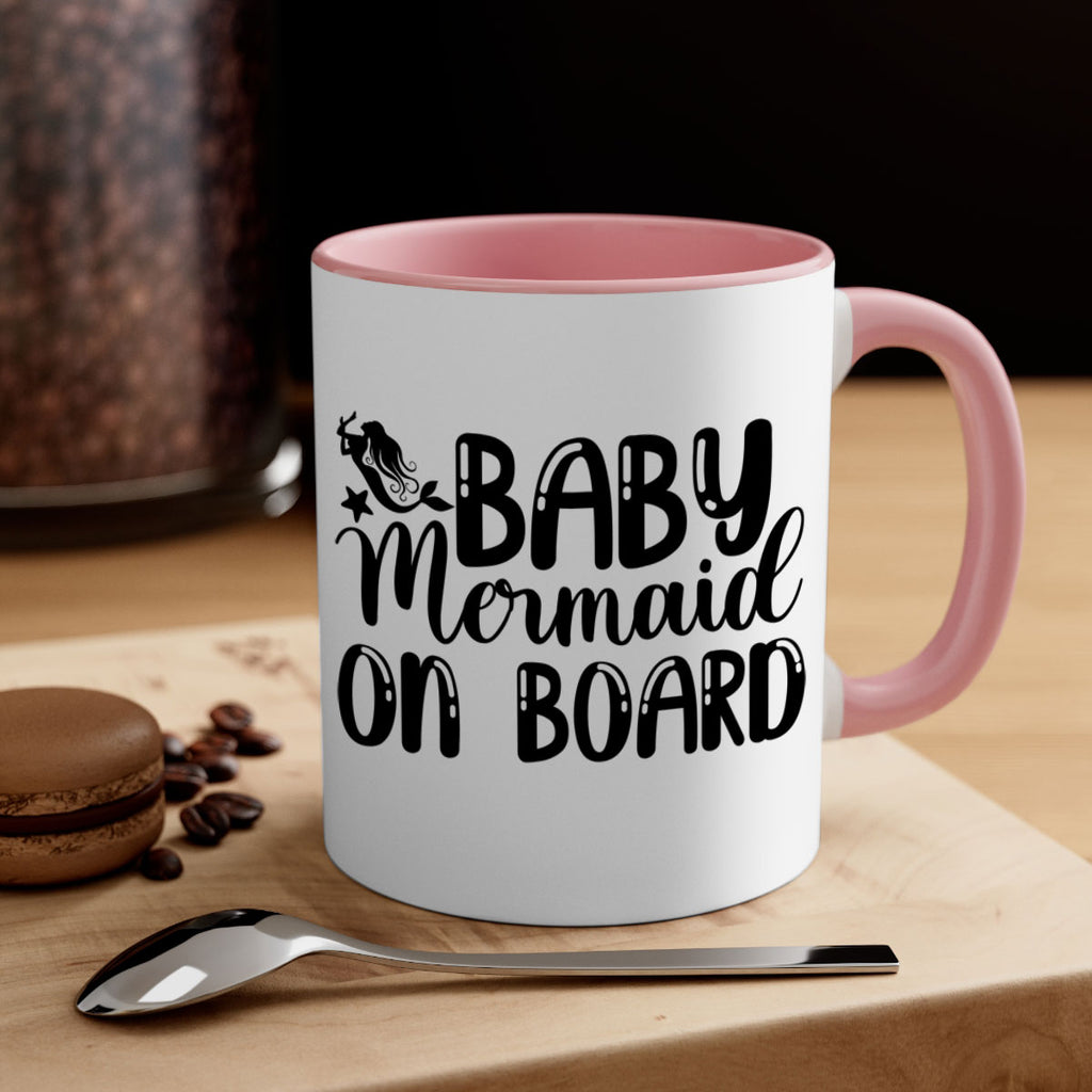 Baby Mermaid on Board 35#- mermaid-Mug / Coffee Cup