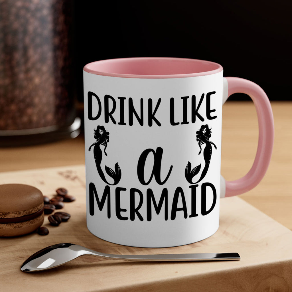 Drink like a mermaid 148#- mermaid-Mug / Coffee Cup