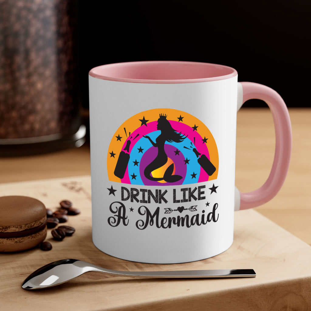 Drink like a mermaid 150#- mermaid-Mug / Coffee Cup