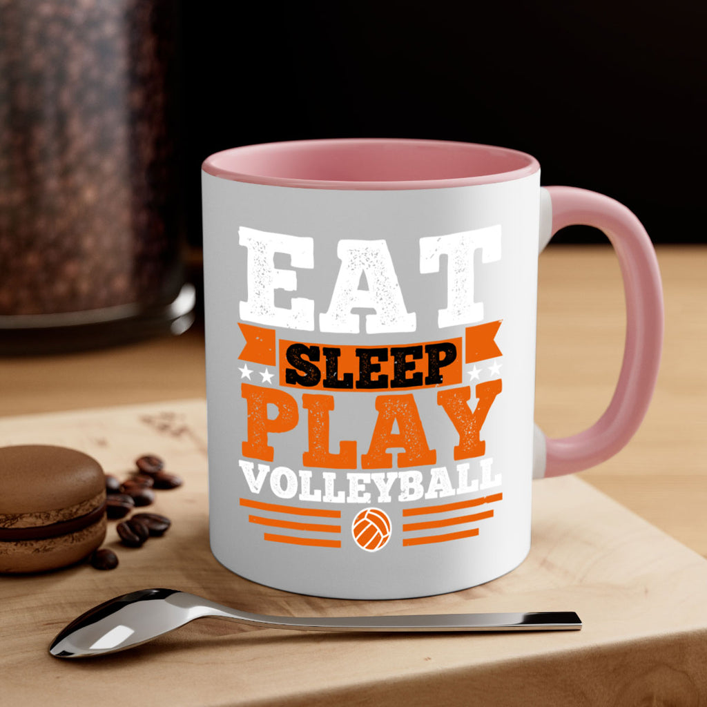 Eat sleep play volleyball 2341#- basketball-Mug / Coffee Cup