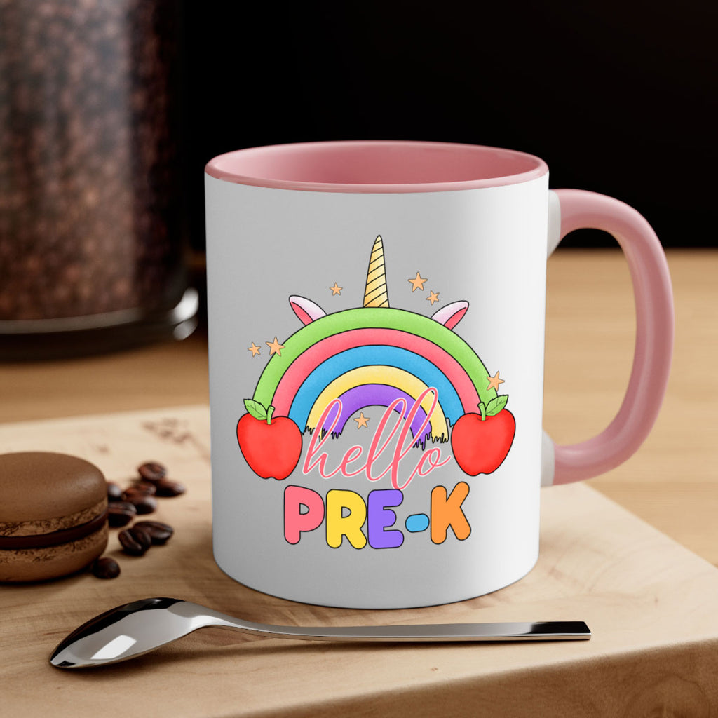 Hello PreK Unicorn Rainbow 7#- preK-Mug / Coffee Cup