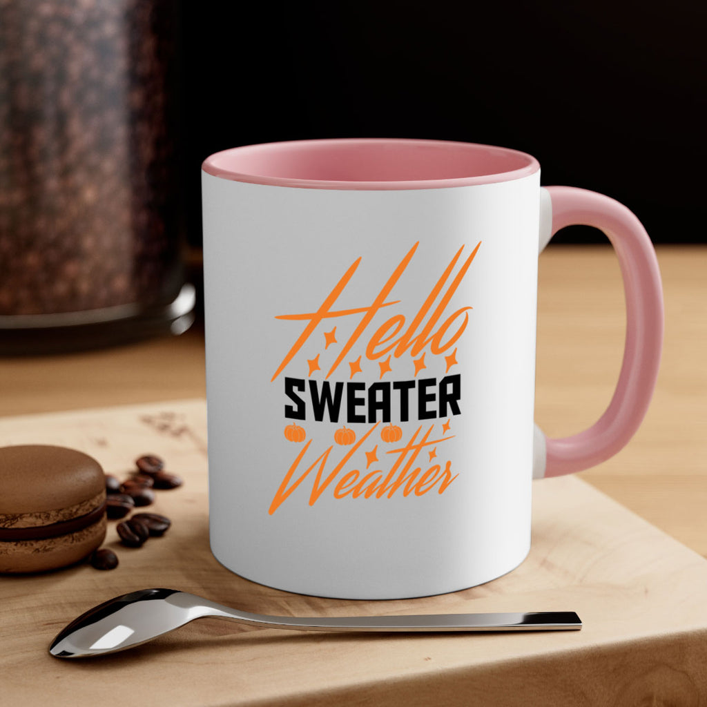 Hello Sweater Weather 295#- fall-Mug / Coffee Cup