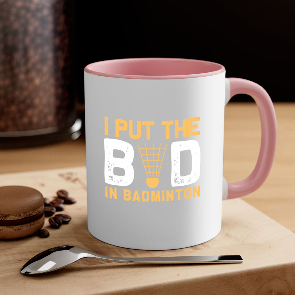 I put the 1097#- badminton-Mug / Coffee Cup