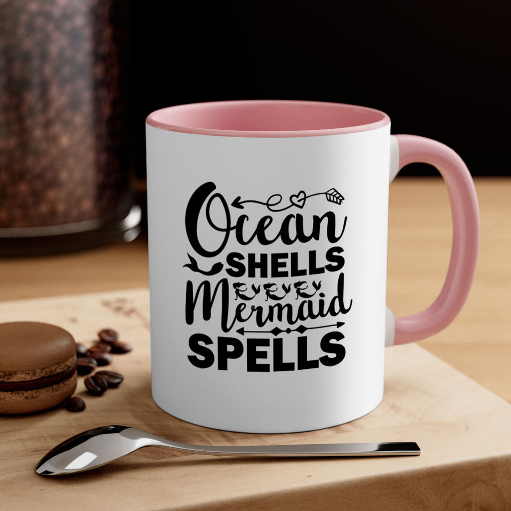 Ocean Shells Mermaid Spells 521#- mermaid-Mug / Coffee Cup