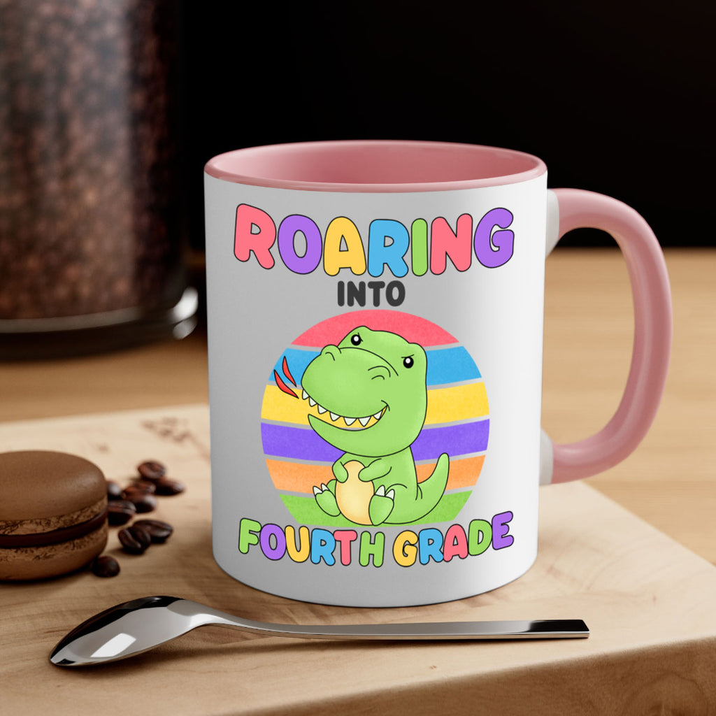 Roaring to 4th Grade Trex 24#- 4th grade-Mug / Coffee Cup