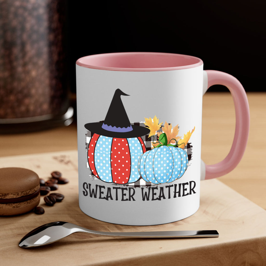 Sweater Weather Pumpkin Gnome 586#- fall-Mug / Coffee Cup