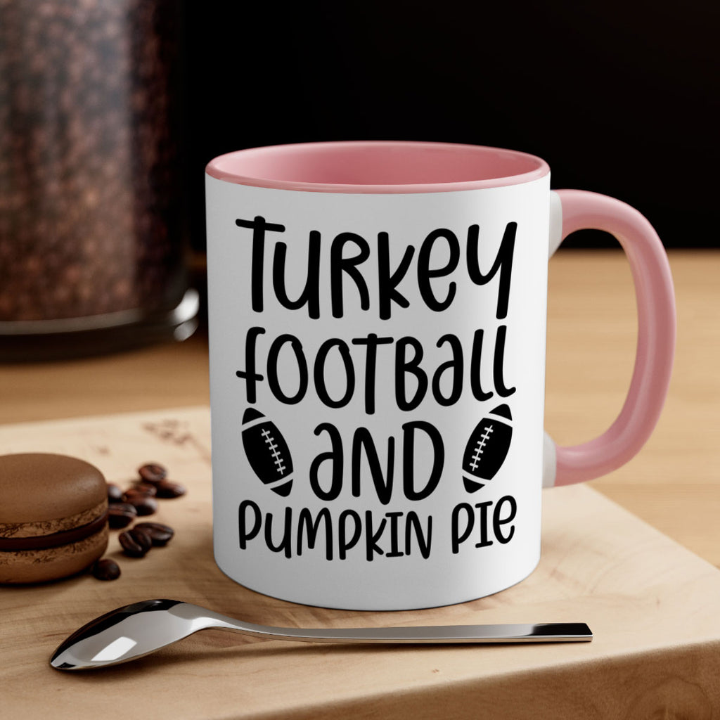 Turkey Football And Pumpkin Pie 622#- fall-Mug / Coffee Cup