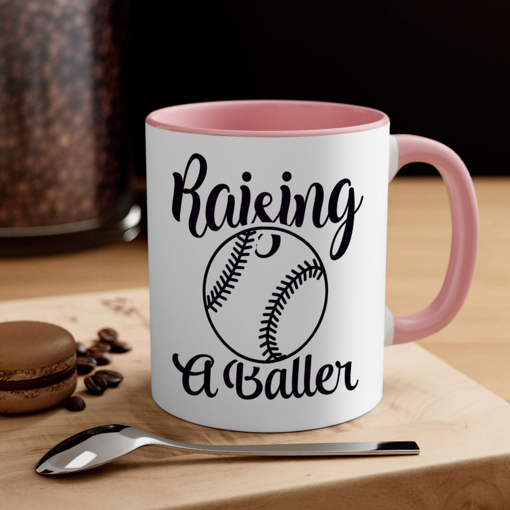 raising a baller 2277#- softball-Mug / Coffee Cup