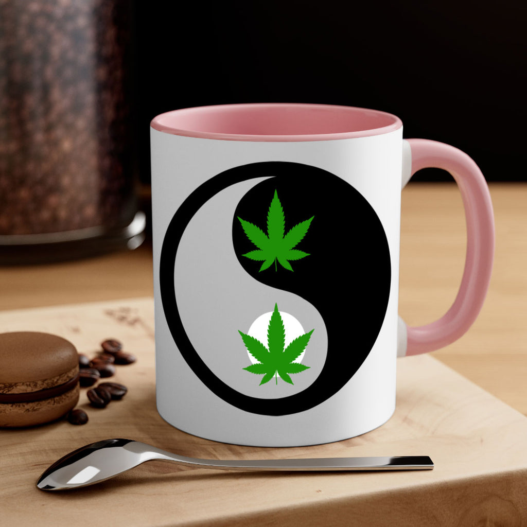 yin and yang weed 311#- marijuana-Mug / Coffee Cup