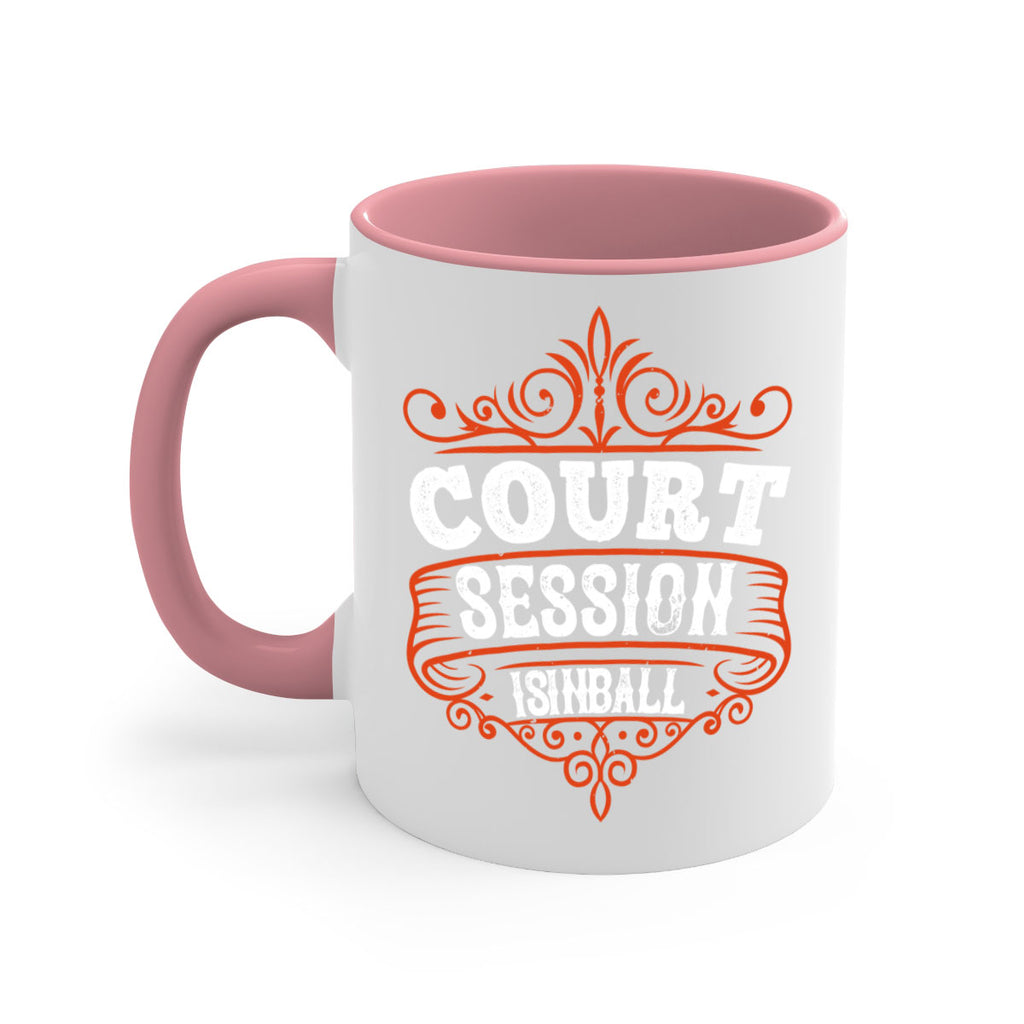 Court is in ball session 1569#- basketball-Mug / Coffee Cup