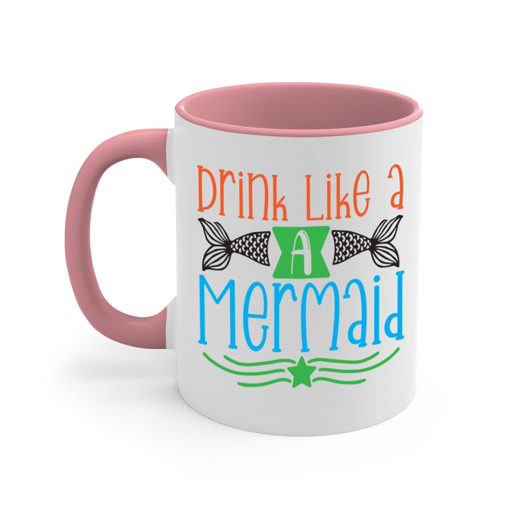 Drink Like A Mermaid 146#- mermaid-Mug / Coffee Cup