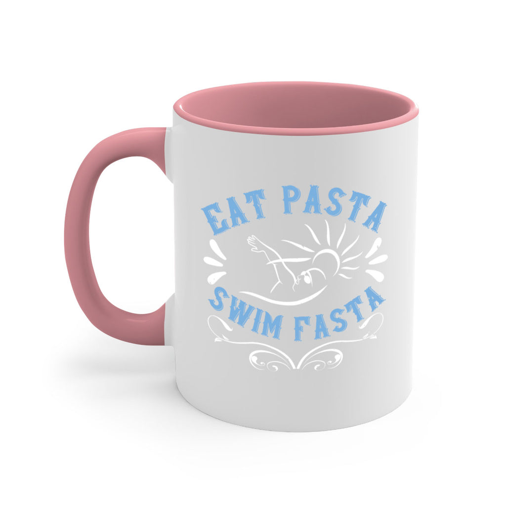 Eat Pasta Swim Fasta 1319#- swimming-Mug / Coffee Cup