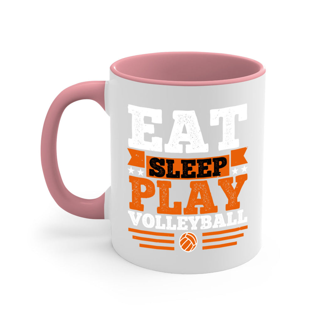 Eat sleep play volleyball 2341#- basketball-Mug / Coffee Cup
