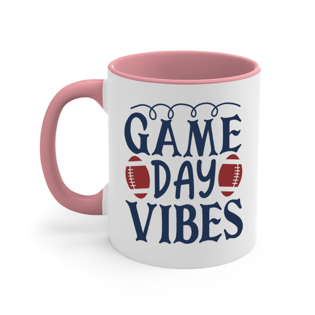 Game day vibes 1541#- football-Mug / Coffee Cup