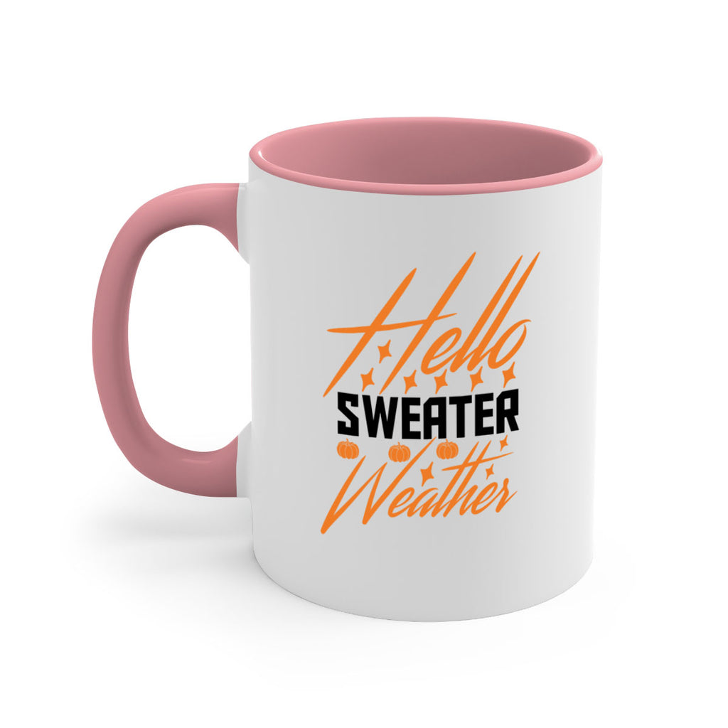 Hello Sweater Weather 295#- fall-Mug / Coffee Cup