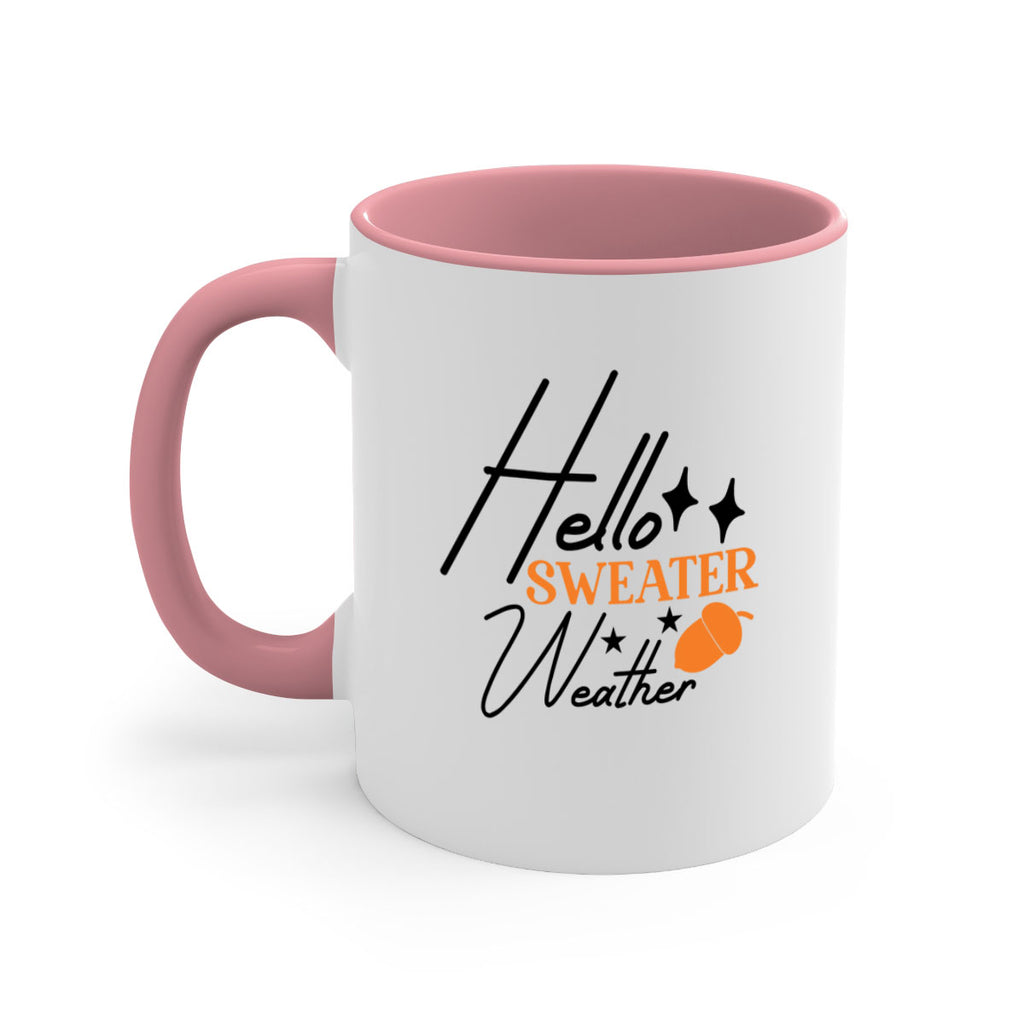 Hello Sweater Weather 296#- fall-Mug / Coffee Cup
