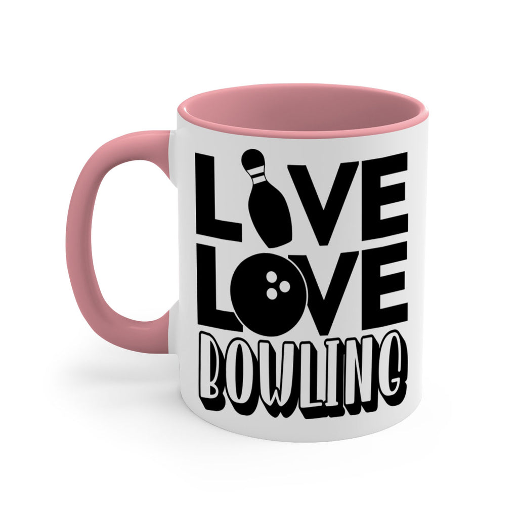 Live Love Bowling 833#- bowling-Mug / Coffee Cup