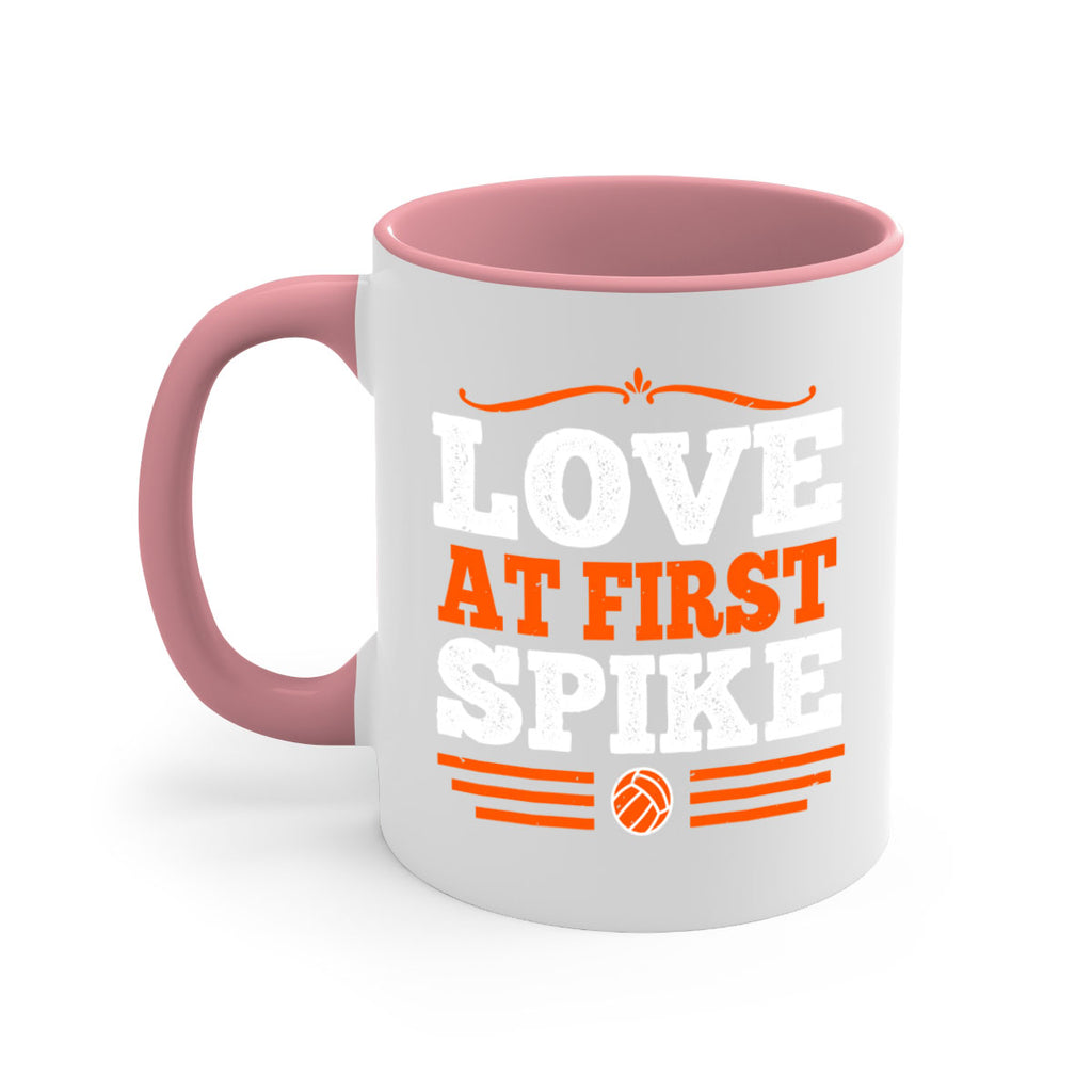 Love at first spike 735#- basketball-Mug / Coffee Cup