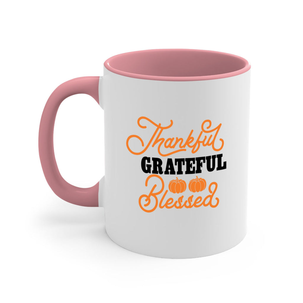 Thankful Grateful Blessed 604#- fall-Mug / Coffee Cup