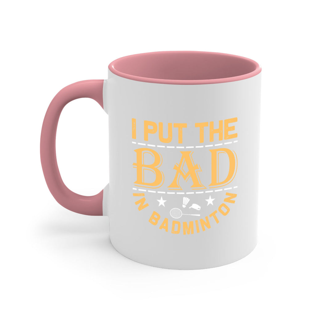 i 1056#- badminton-Mug / Coffee Cup