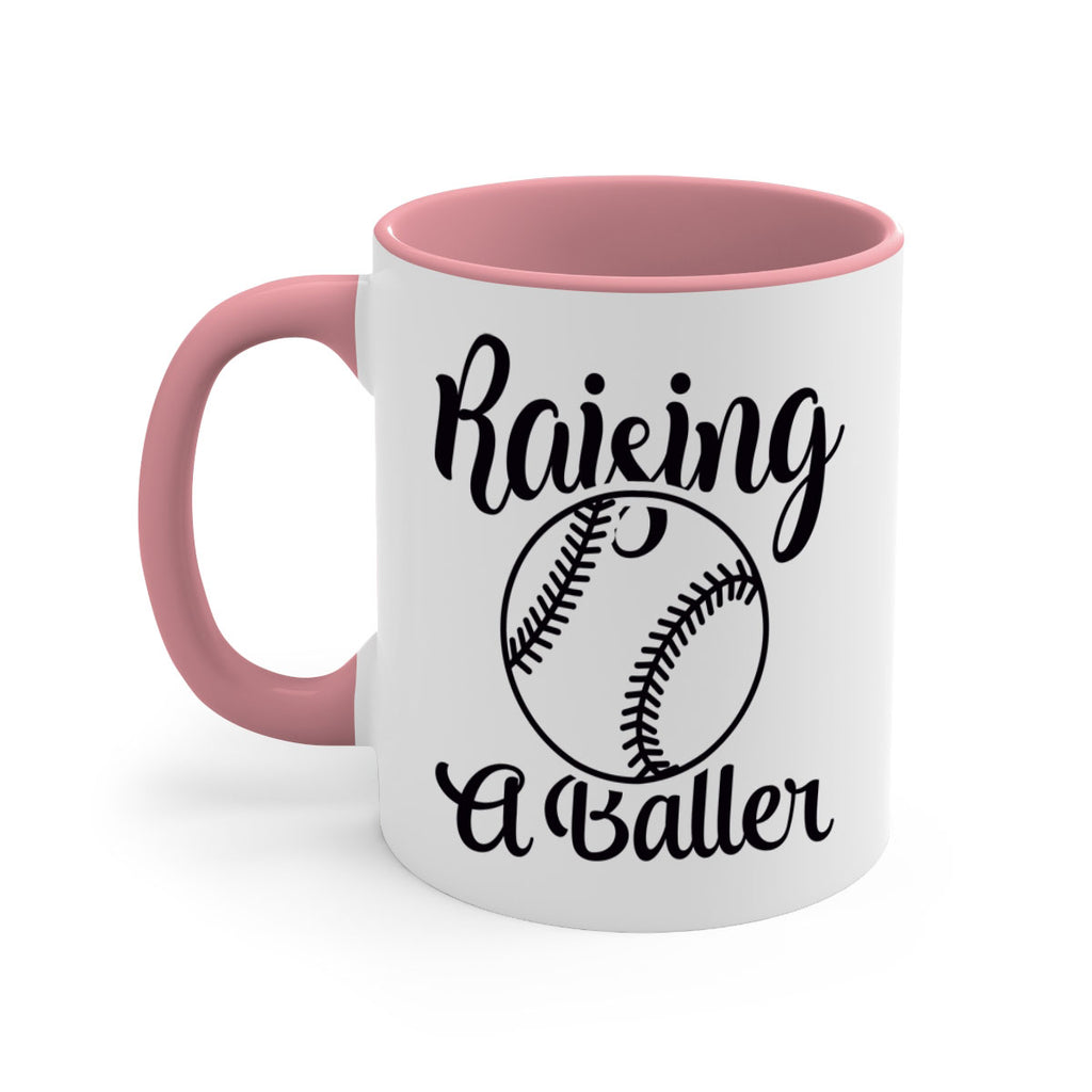 raising a baller 2277#- softball-Mug / Coffee Cup