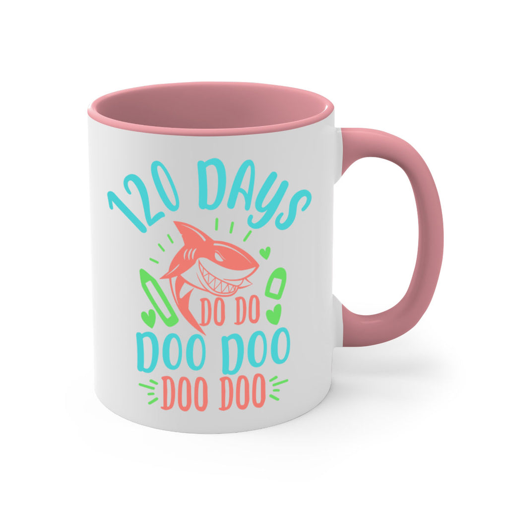10 120 days shark doo doo 18#- 100 days-Mug / Coffee Cup