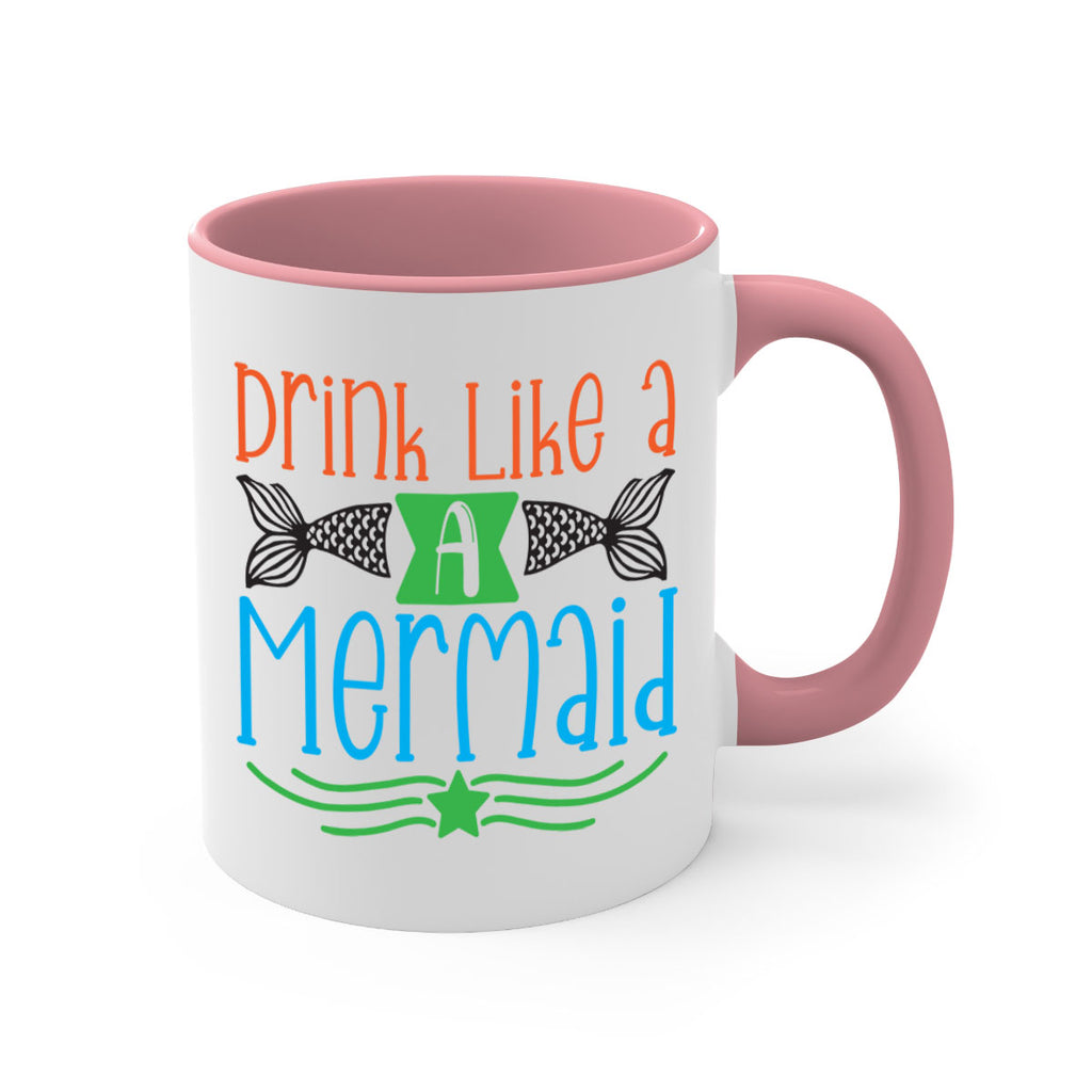 Drink Like A Mermaid 146#- mermaid-Mug / Coffee Cup