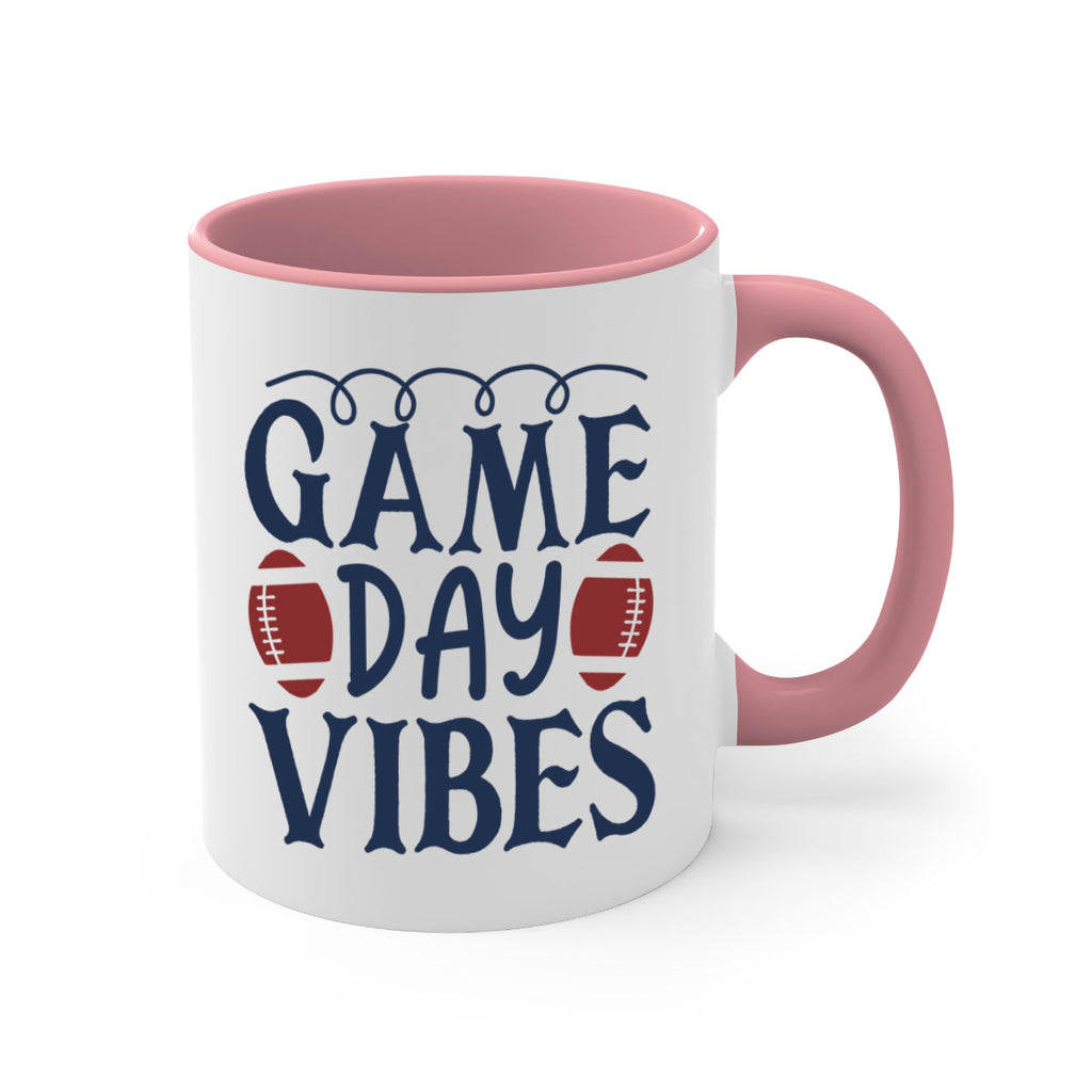 Game day vibes 1541#- football-Mug / Coffee Cup