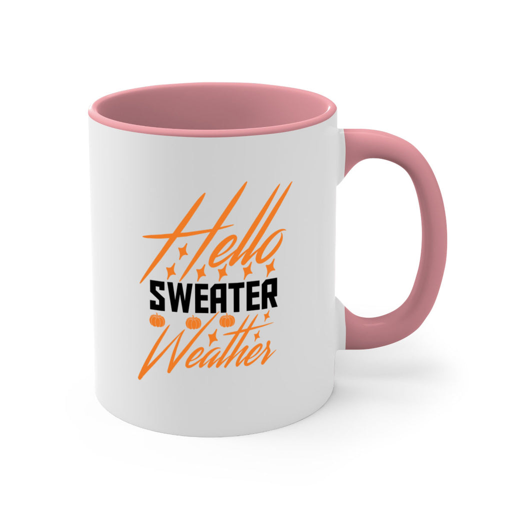 Hello Sweater Weather 295#- fall-Mug / Coffee Cup