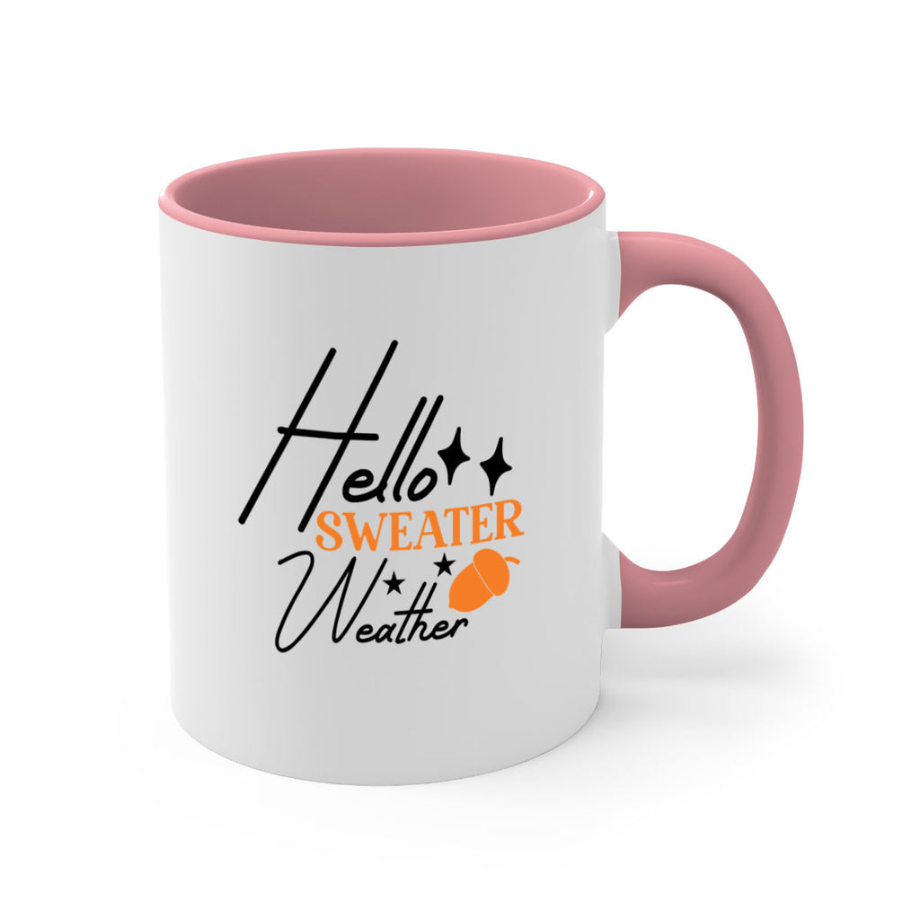 Hello Sweater Weather 296#- fall-Mug / Coffee Cup