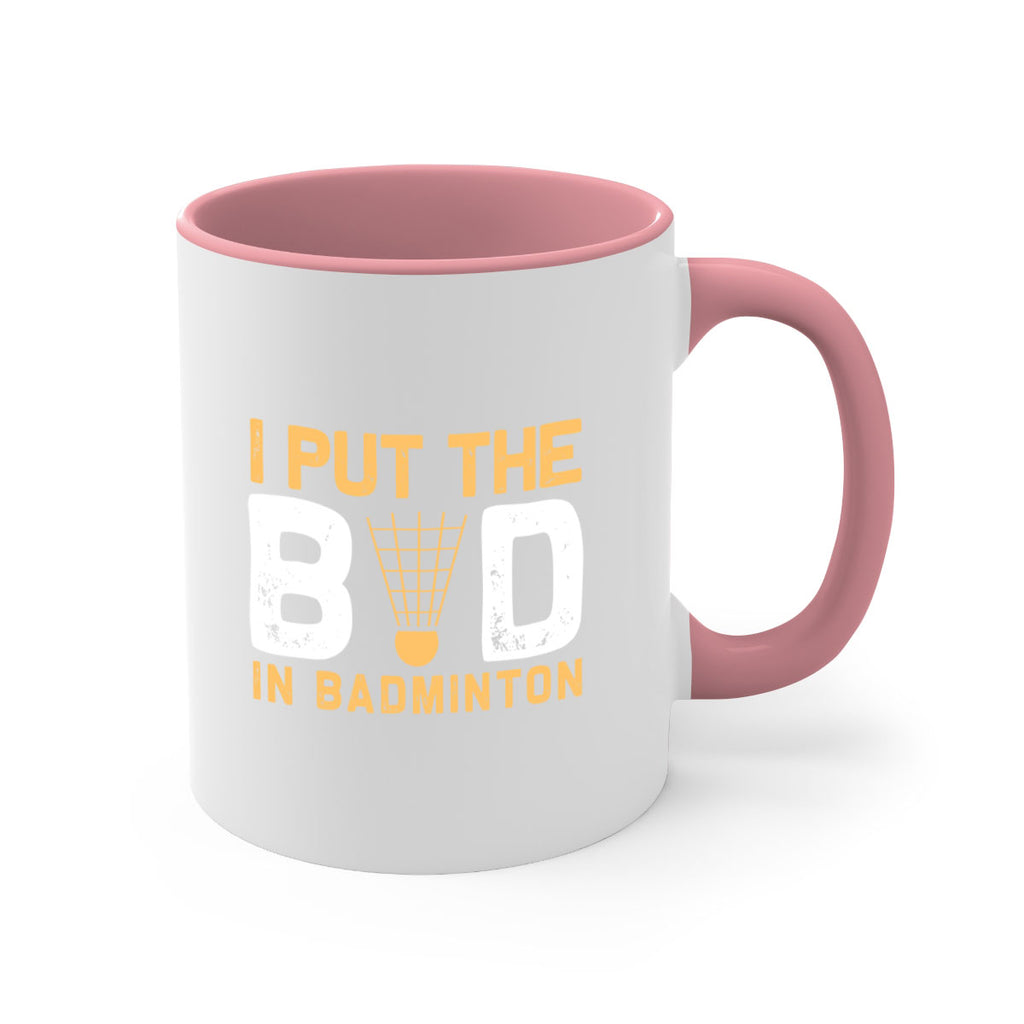 I put the 1097#- badminton-Mug / Coffee Cup