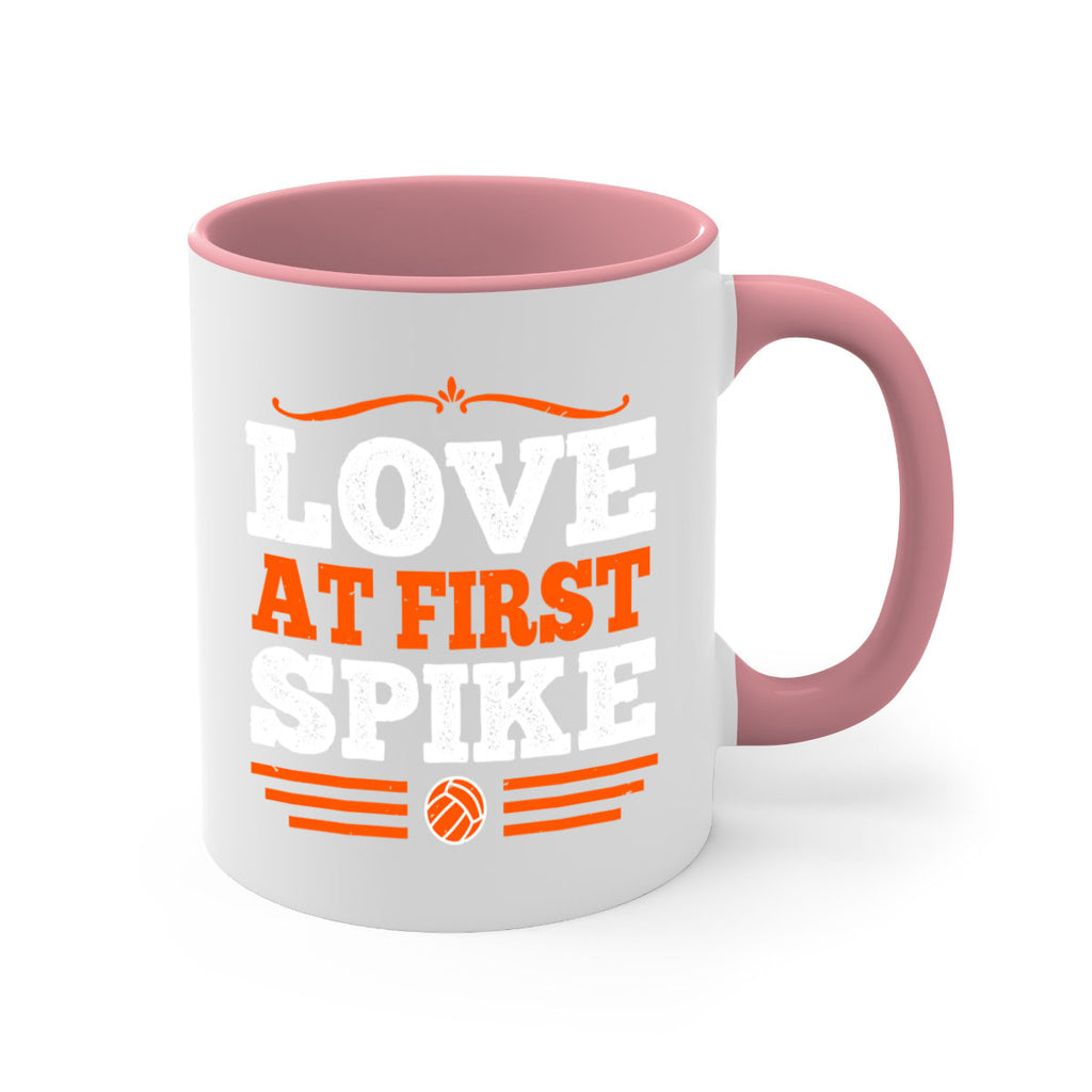 Love at first spike 735#- basketball-Mug / Coffee Cup
