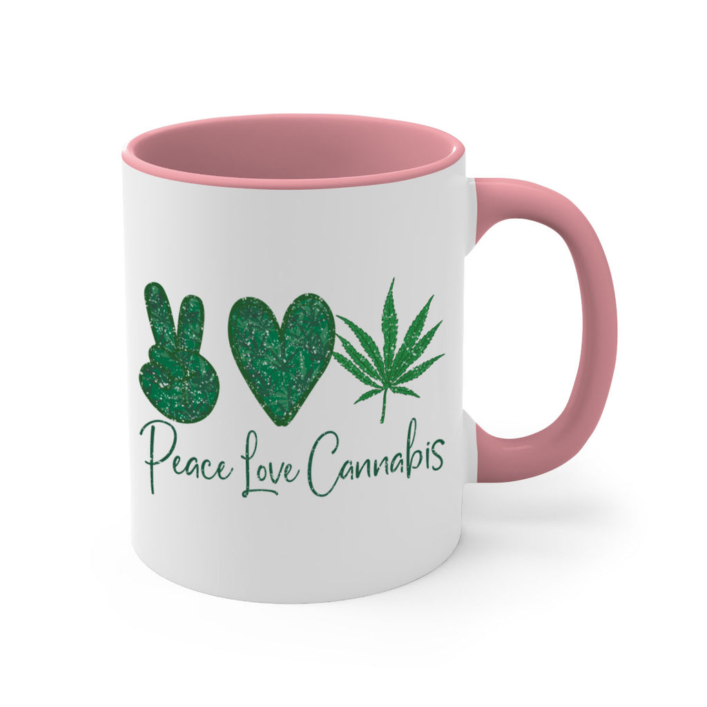 Peace Love Cannabis Sublimation 217#- marijuana-Mug / Coffee Cup