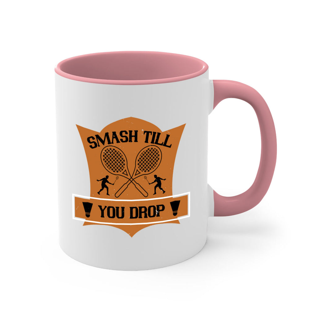 SMASH till you drop 1864#- badminton-Mug / Coffee Cup