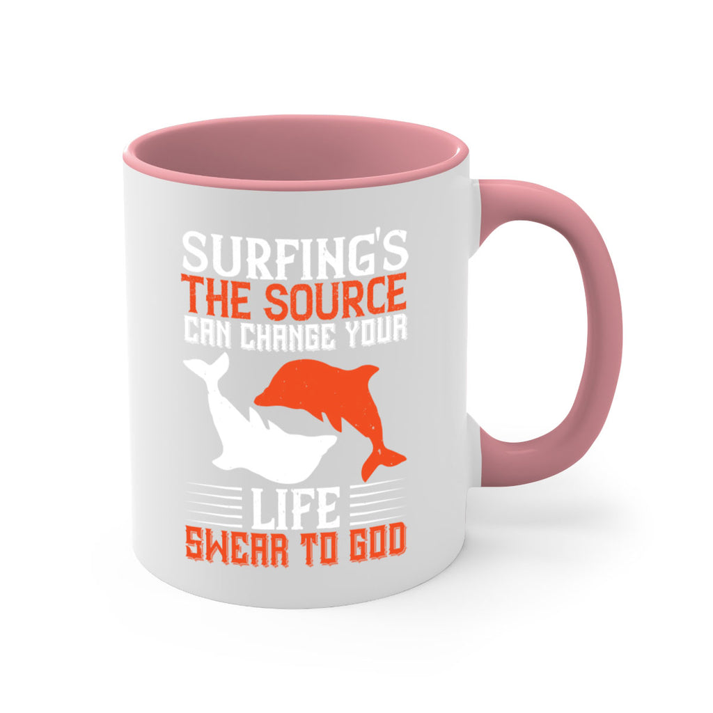 Surfings the source Can change your life Swear to God 409#- surfing-Mug / Coffee Cup