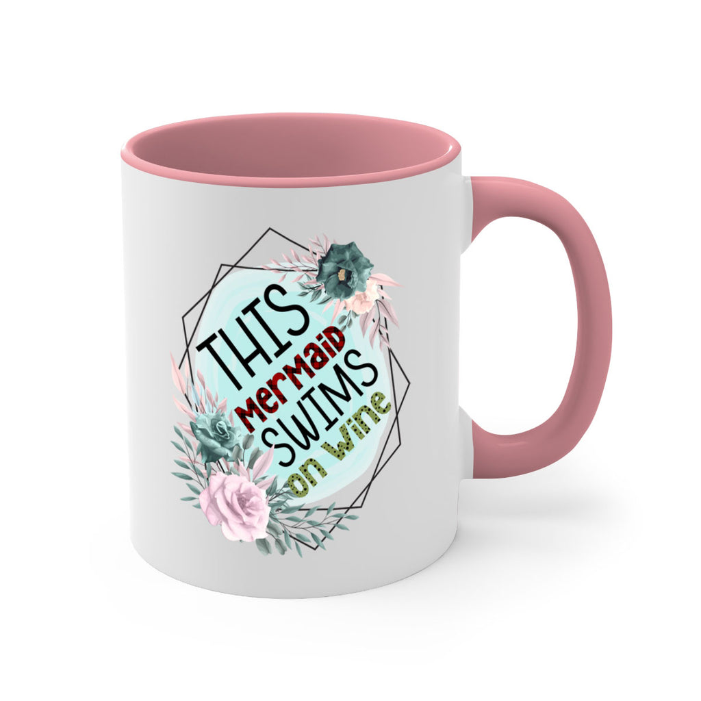 This Mermaid Swims On Wine 633#- mermaid-Mug / Coffee Cup