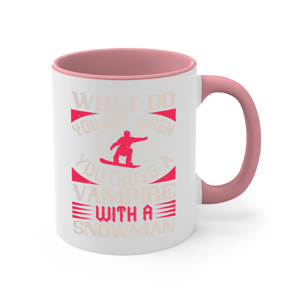 What do you get when you cross a vampire with a snowman 106#- ski-Mug / Coffee Cup