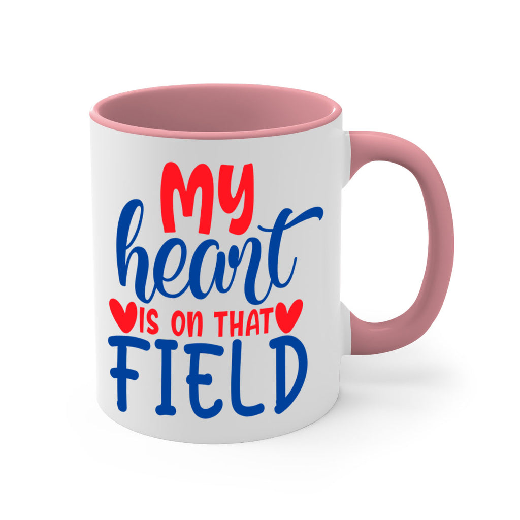 my heart is on that field 2050#- baseball-Mug / Coffee Cup