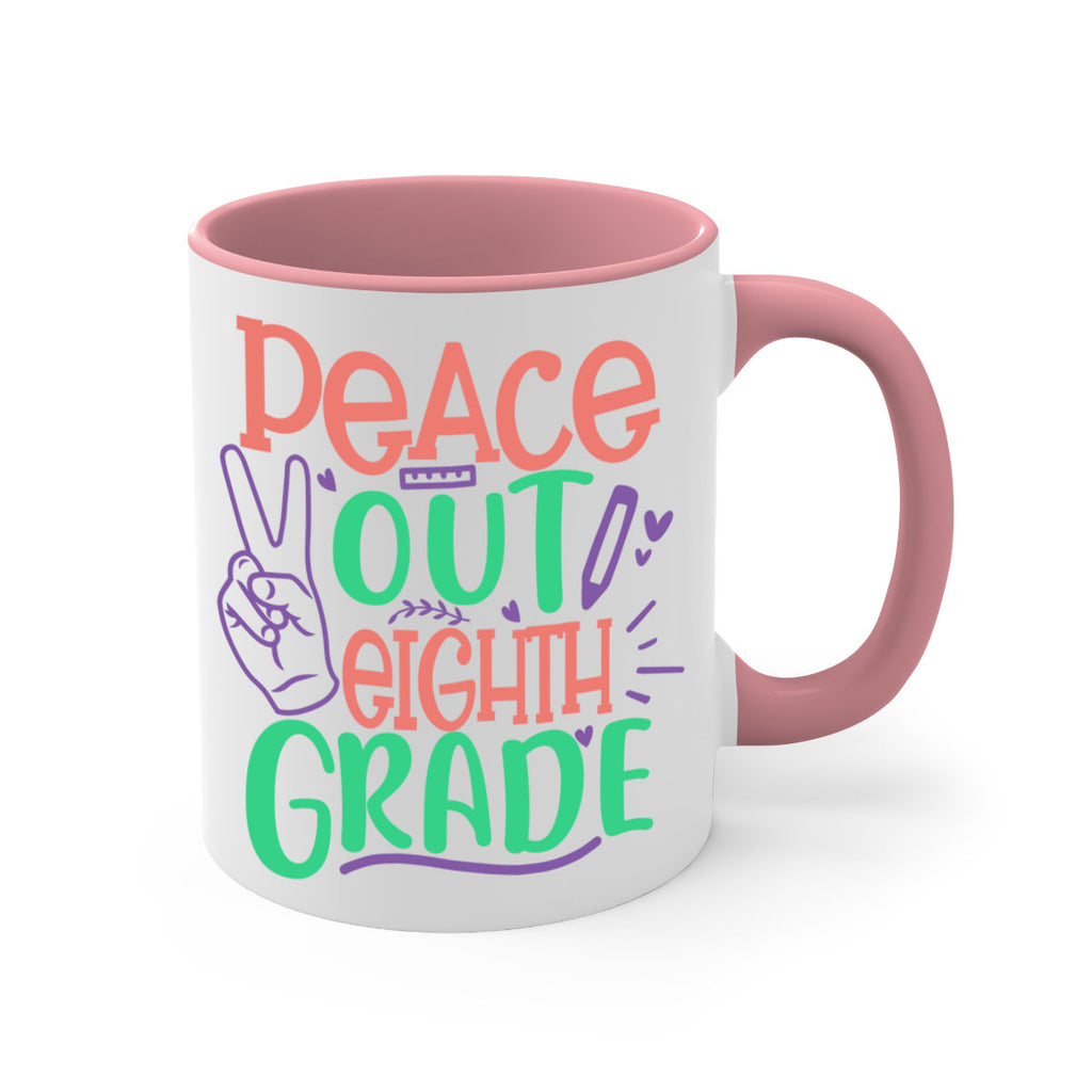 peace out 8th gradee 3#-8th grade-Mug / Coffee Cup