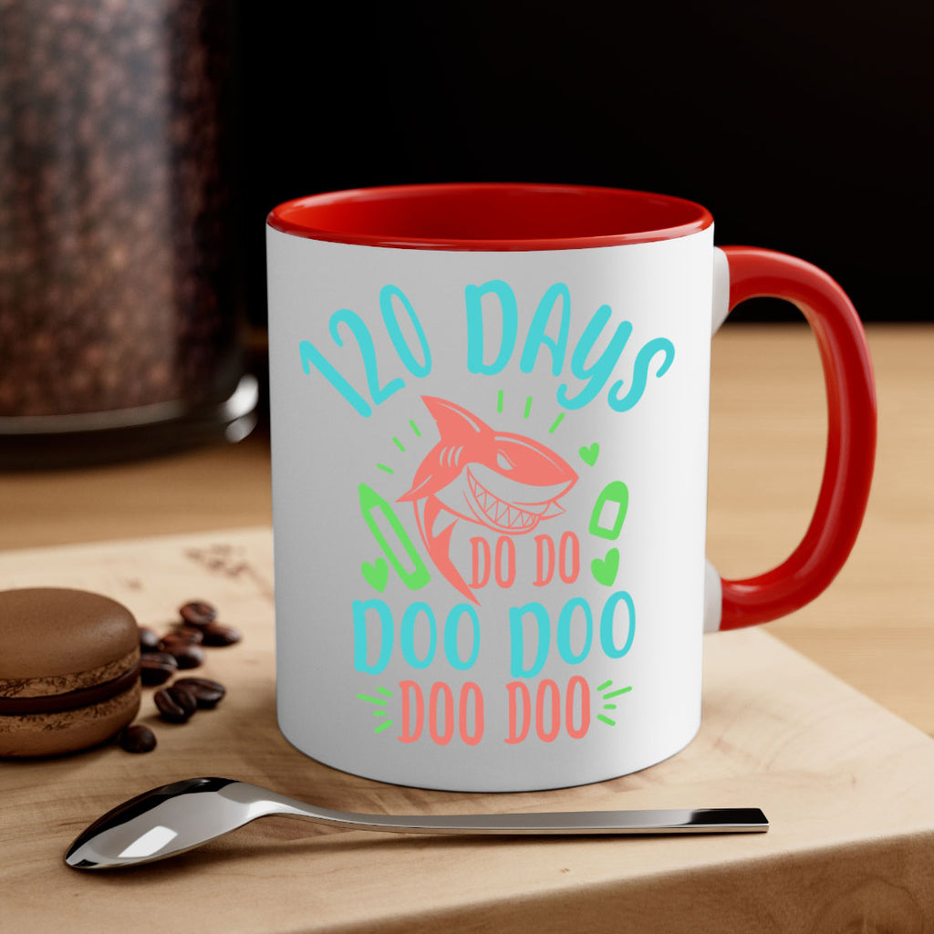 10 120 days shark doo doo 18#- 100 days-Mug / Coffee Cup