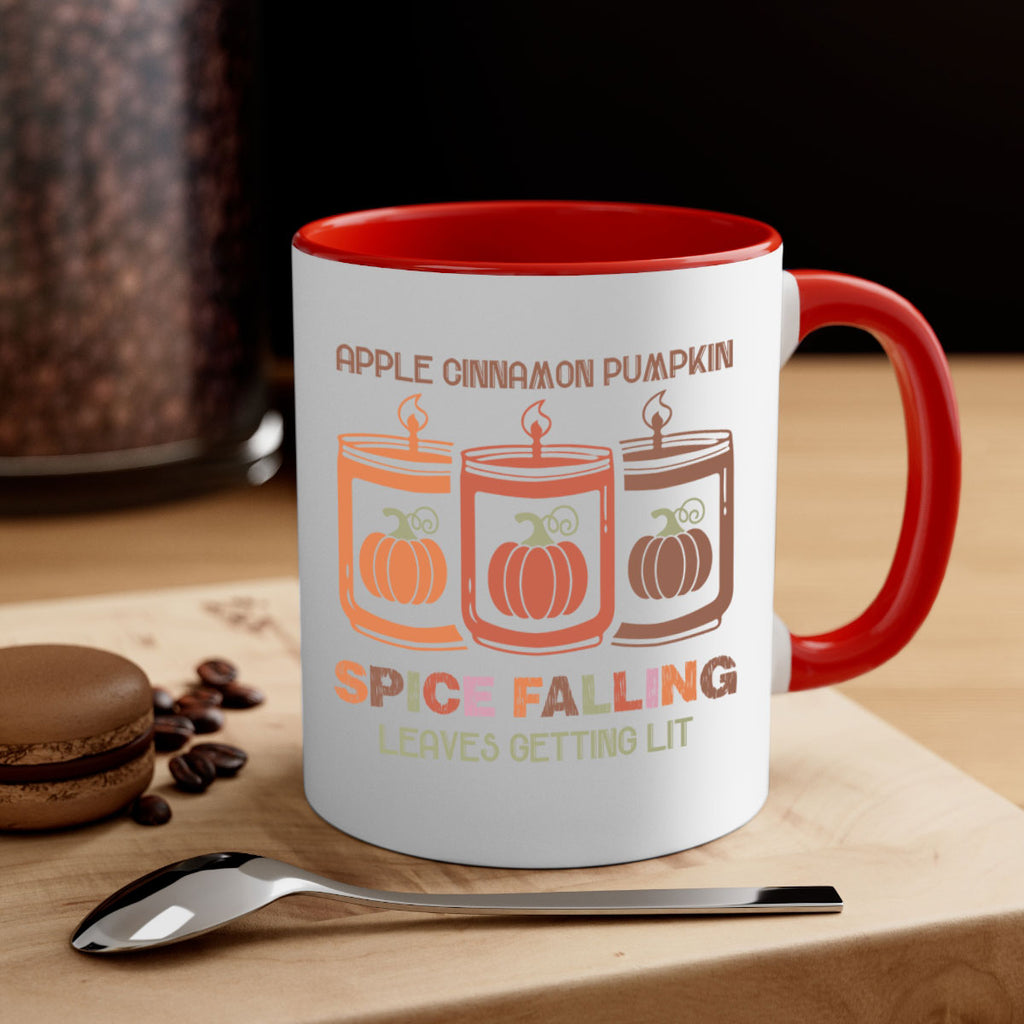Apple Cinnamon Pumpkin Spice Falling Leaves Getting Lit 11#- fall-Mug / Coffee Cup