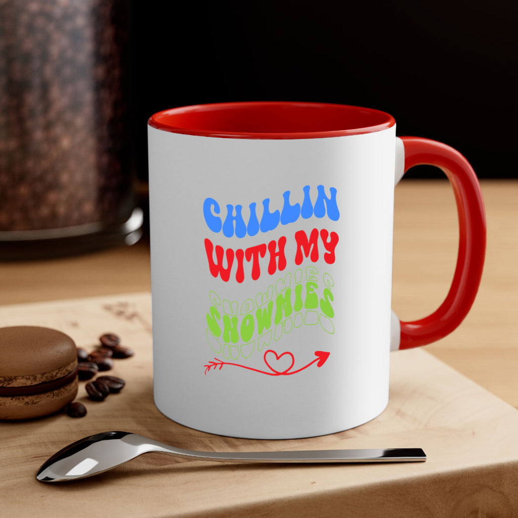 Chillin with my snowmies 42#- winter-Mug / Coffee Cup