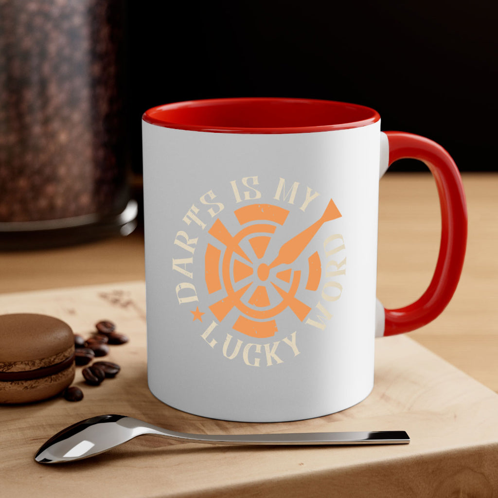 Darts Is My Lucky Word 2352#- darts-Mug / Coffee Cup