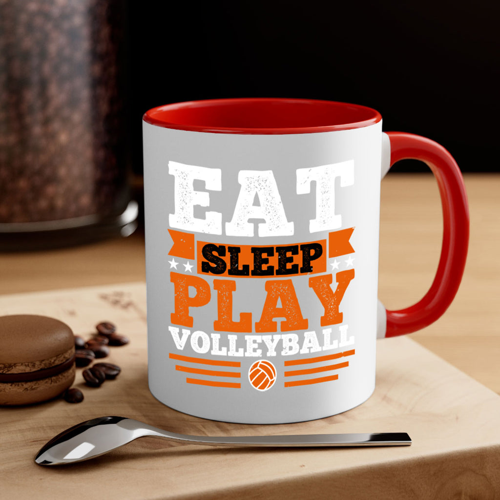 Eat sleep play volleyball 2341#- basketball-Mug / Coffee Cup